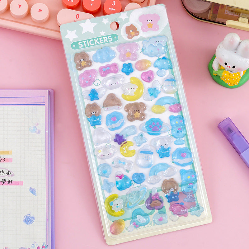 【ボンボン】動物フルーツ　硬い　シール