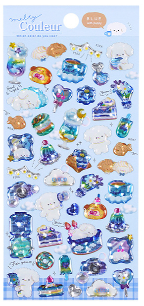 【ゼリー】かわいいキャッツアイレジンキラキラシール