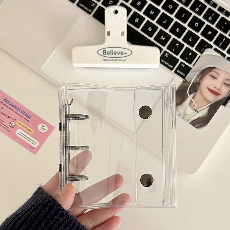 【シールブック】透明カラーの手帳、手帳用シールブック