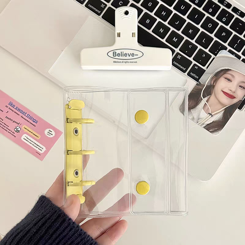 【シールブック】透明カラーの手帳、手帳用シールブック