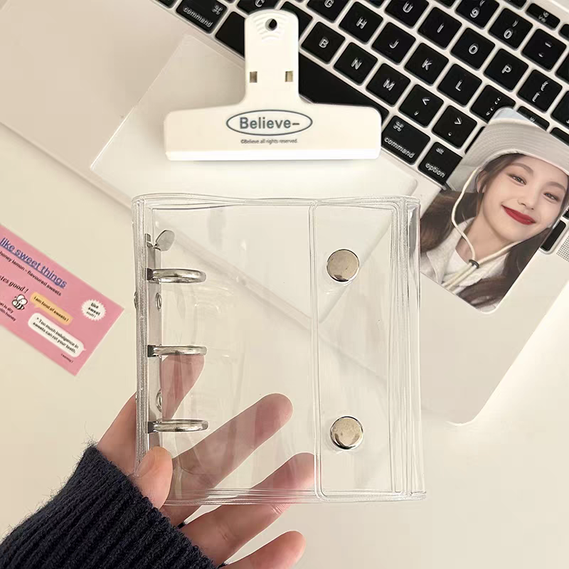 【シールブック】透明カラーの手帳、手帳用シールブック