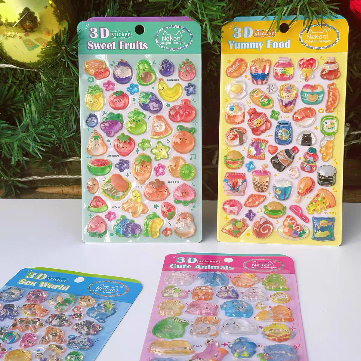 【3D】エンボスクリスタルシール キラキラ 手帳デコ