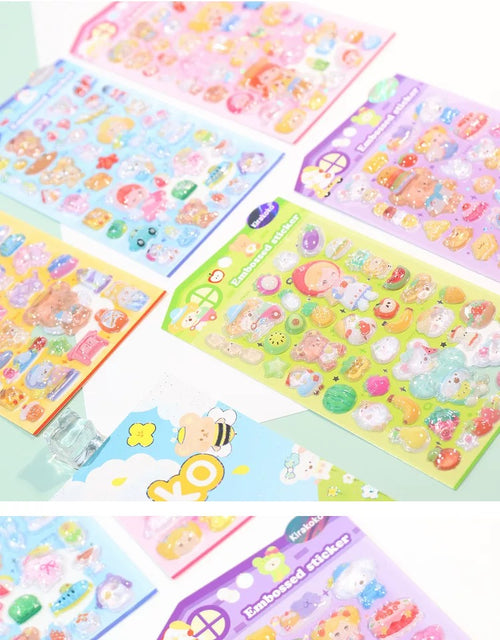 【3D】キラココ 立体エンボス動物シール クリスタルデコ