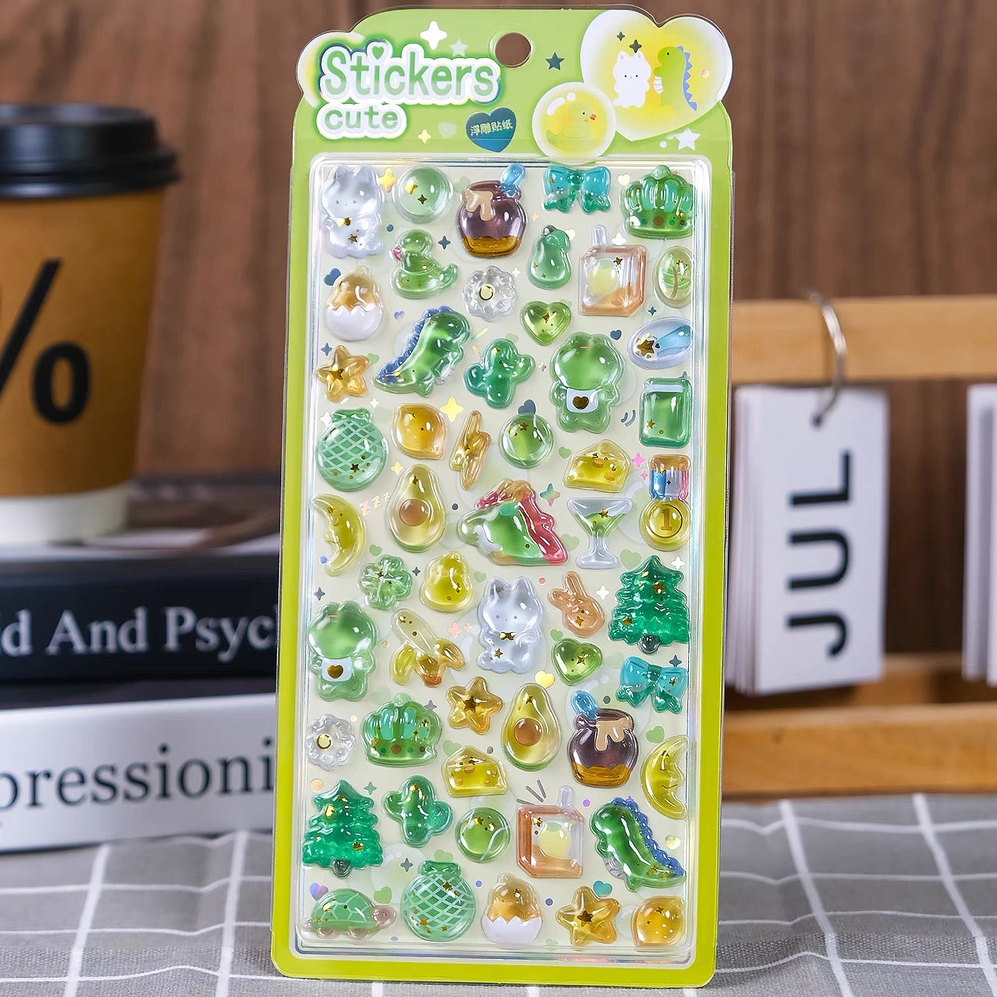 【3D】可愛いペット 金箔 3D エンボスシール 全 4 種