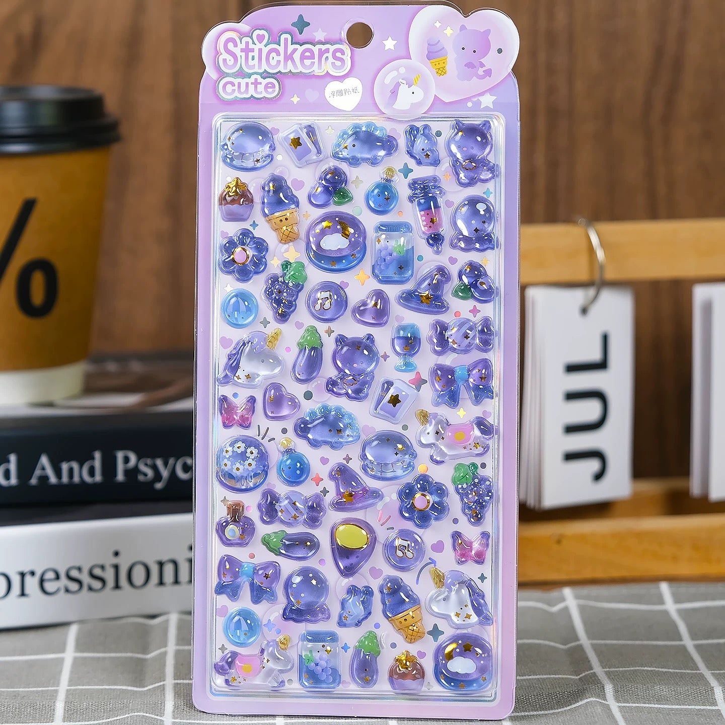 【3D】可愛いペット 金箔 3D エンボスシール 全 4 種