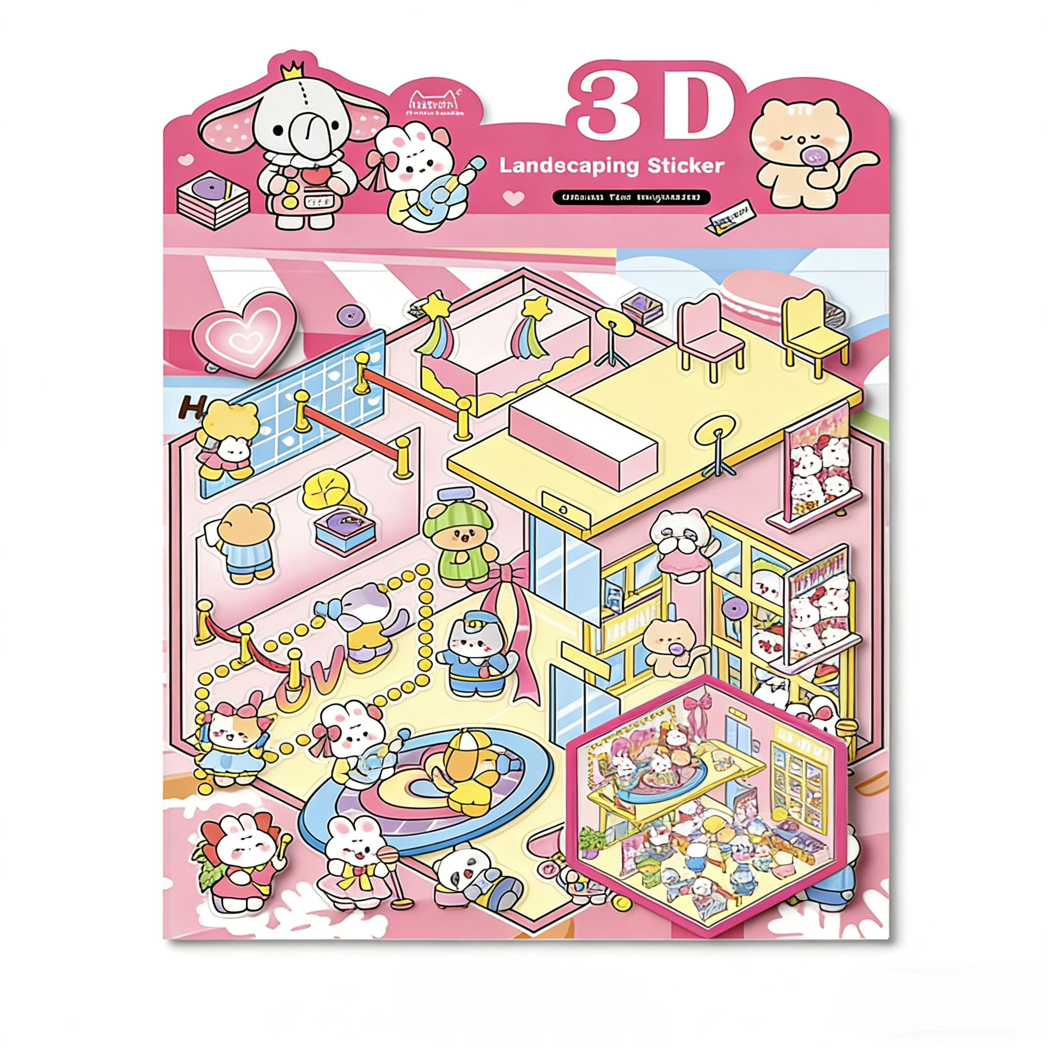 【ミニジオラマシール】ジオラマシール かわいい ストレス解消