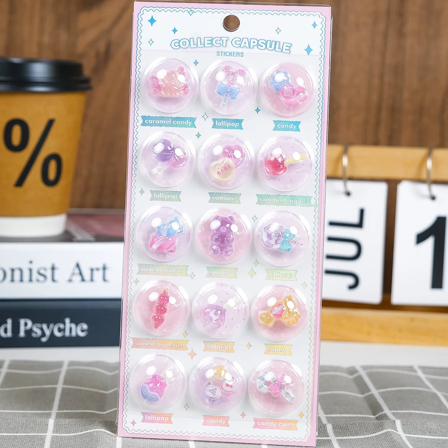 【カプセル3D】立体カプセルステッカー 宇宙・海洋・スイーツシリーズ 全6種