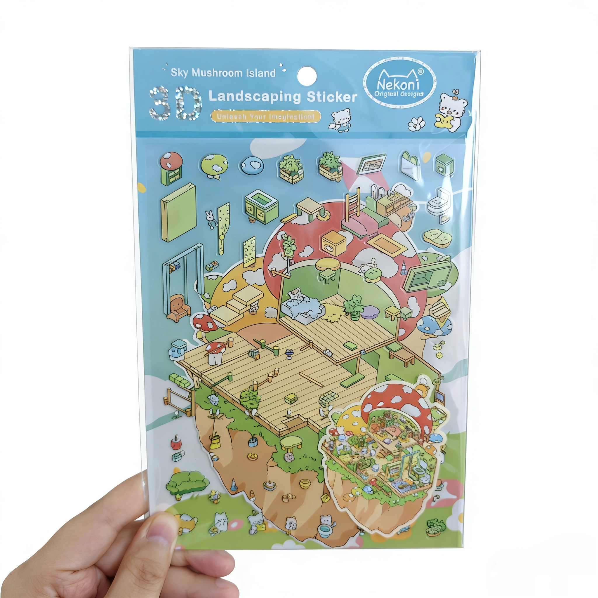 【ジオラマシール】ジオラマシール かわいい ストレス解消（M サイズ）