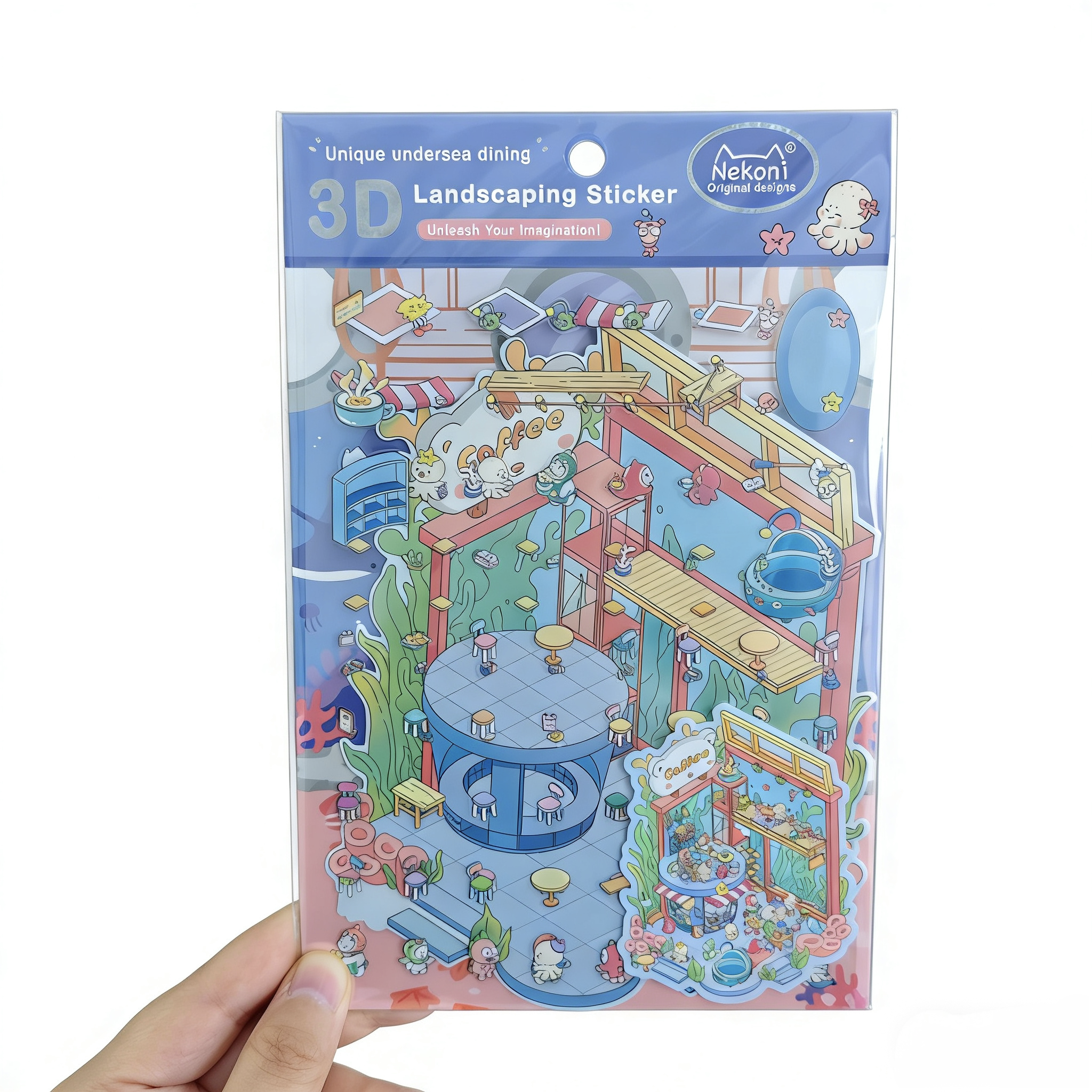 【ジオラマシール】ジオラマシール かわいい ストレス解消（M サイズ）