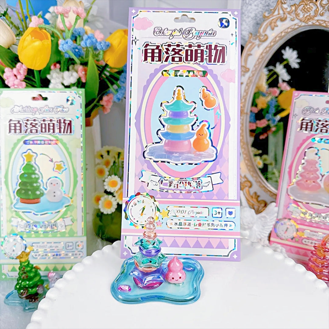 【立体】3D ペーパークラフトエンボス積み重ねおもちゃ