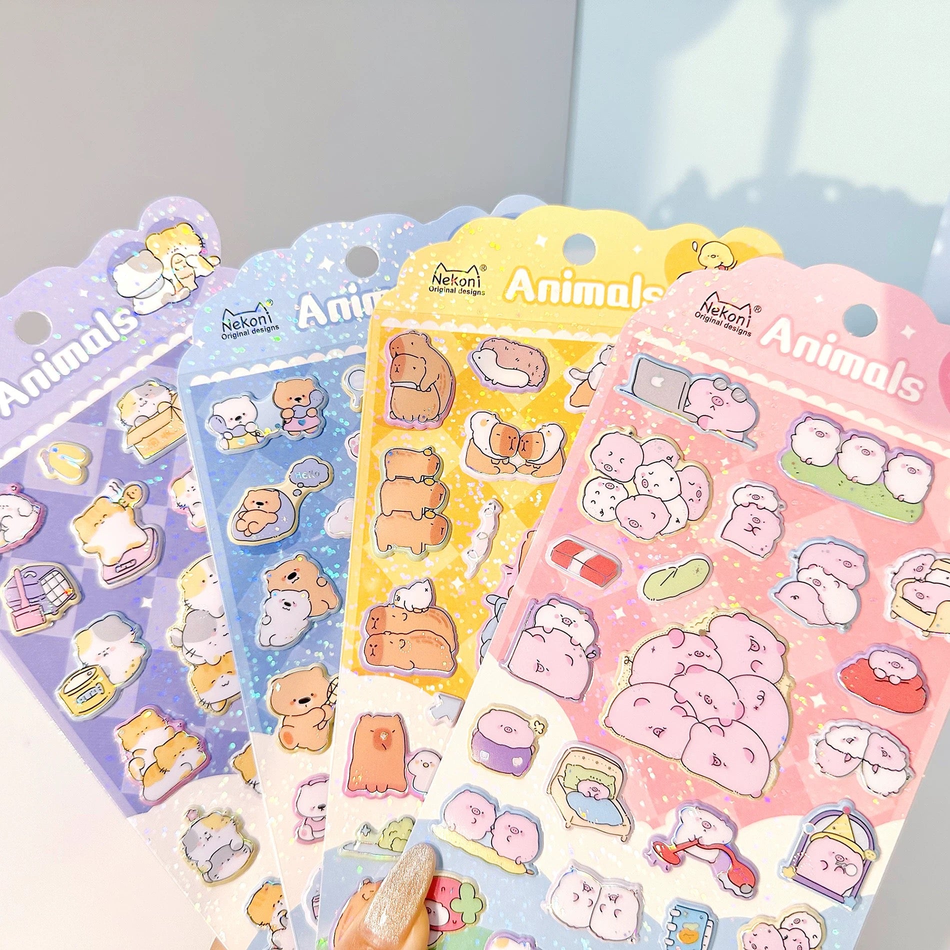 【软】Nekoni 柔らかい動物ステッカー