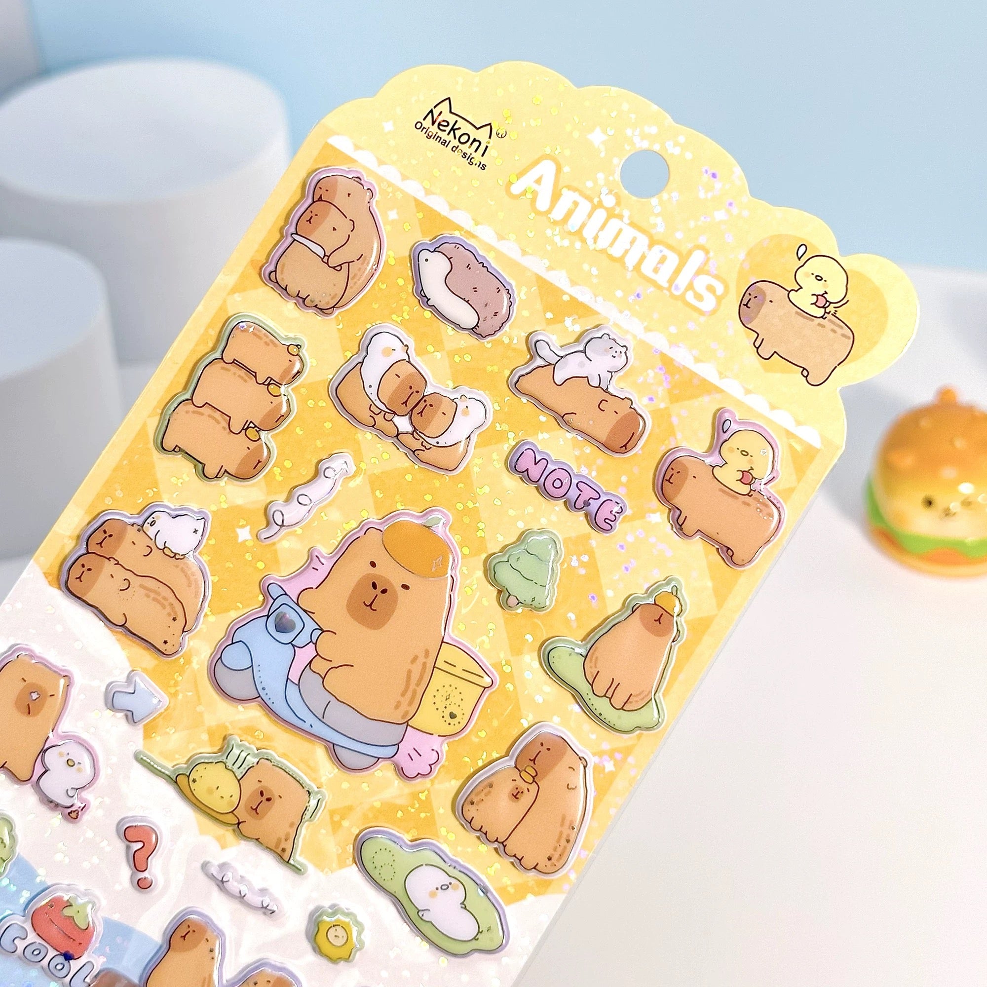 【软】Nekoni 柔らかい動物ステッカー