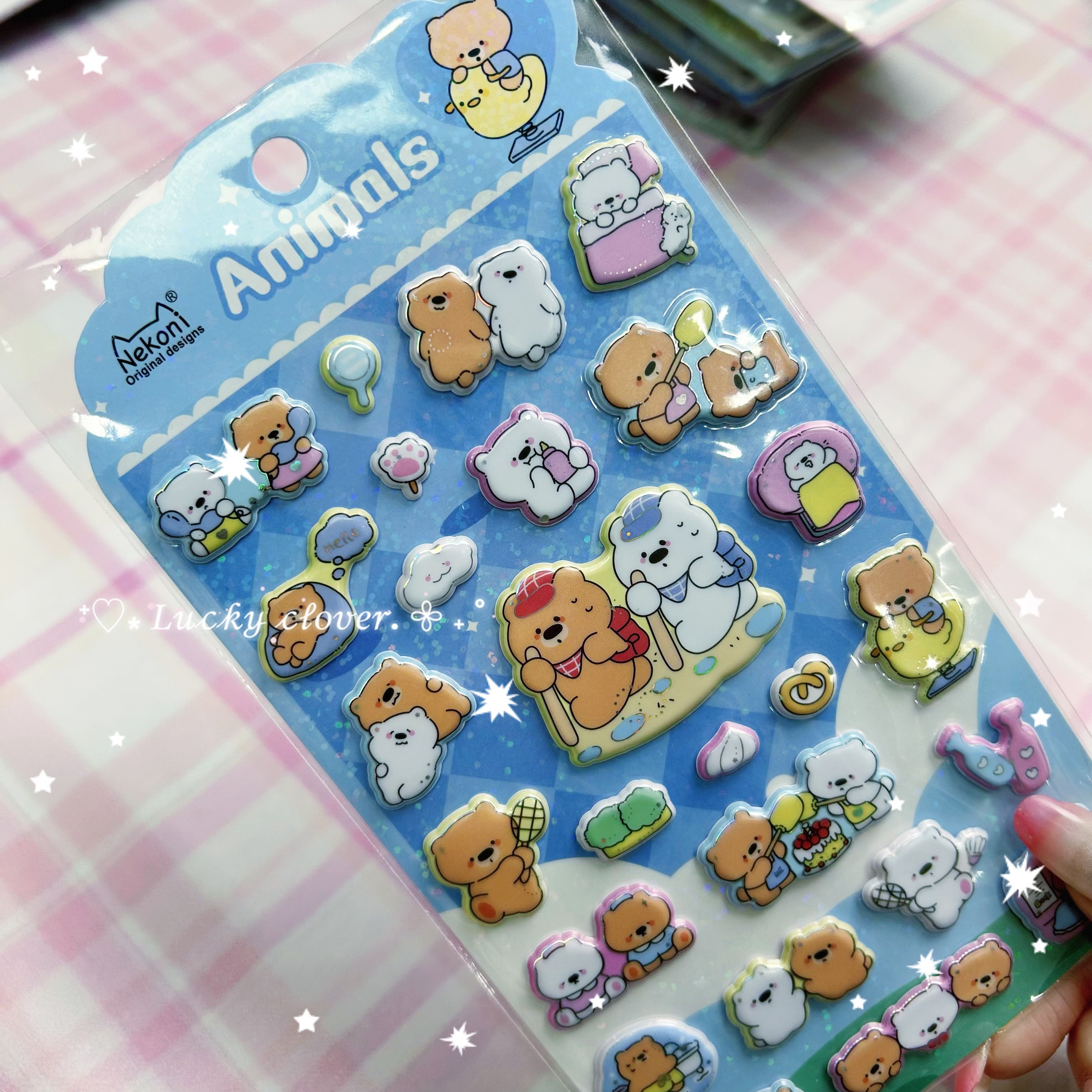 【软】Nekoni 柔らかい動物ステッカー