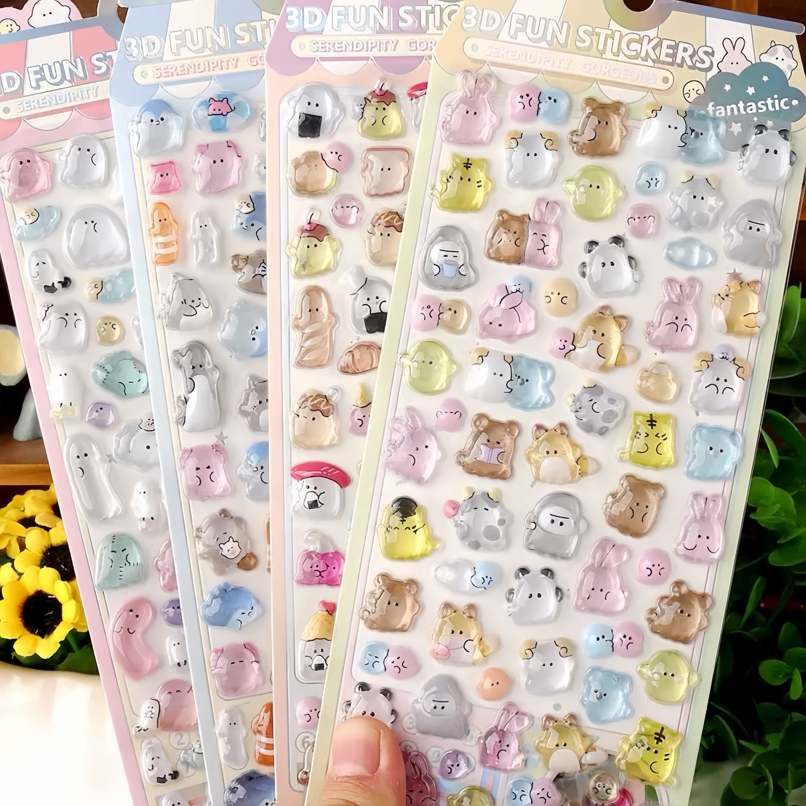 【3D】ちびゴースト 3D 立体レリーフステッカー