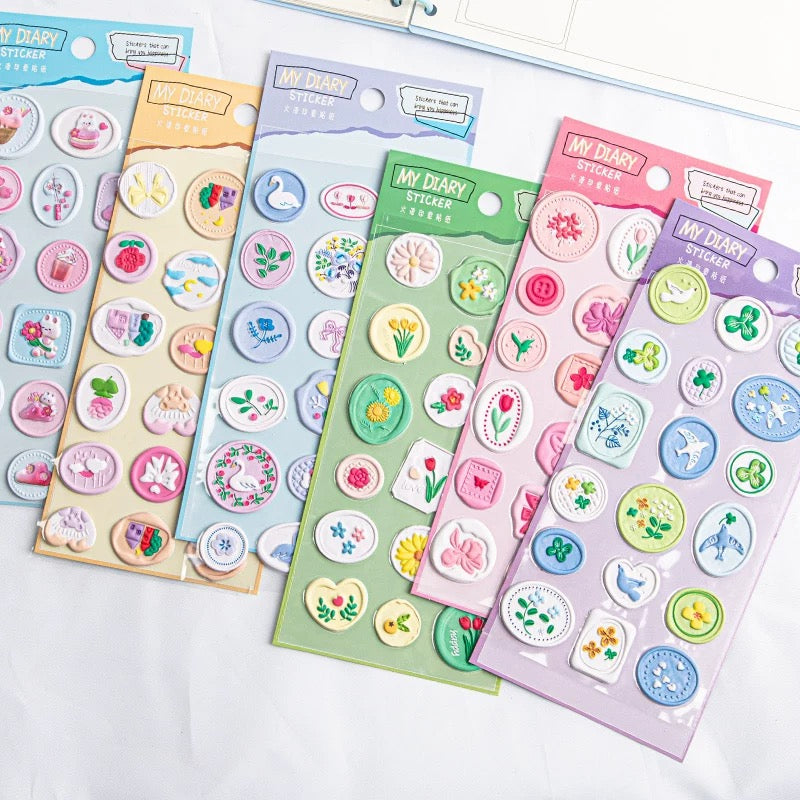 【火漆】マイダイアリー 火漆判子シール 全6種