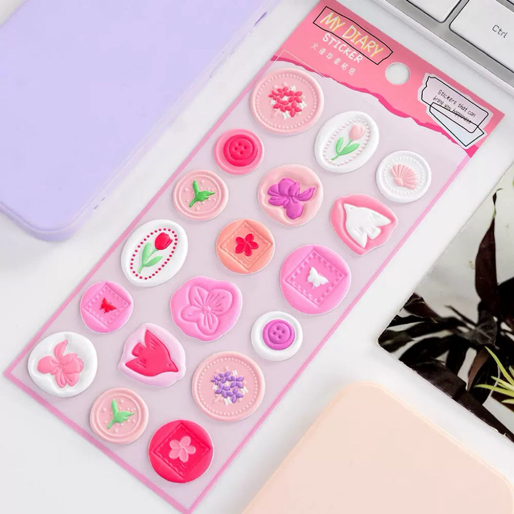 【火漆】マイダイアリー 火漆判子シール 全6種