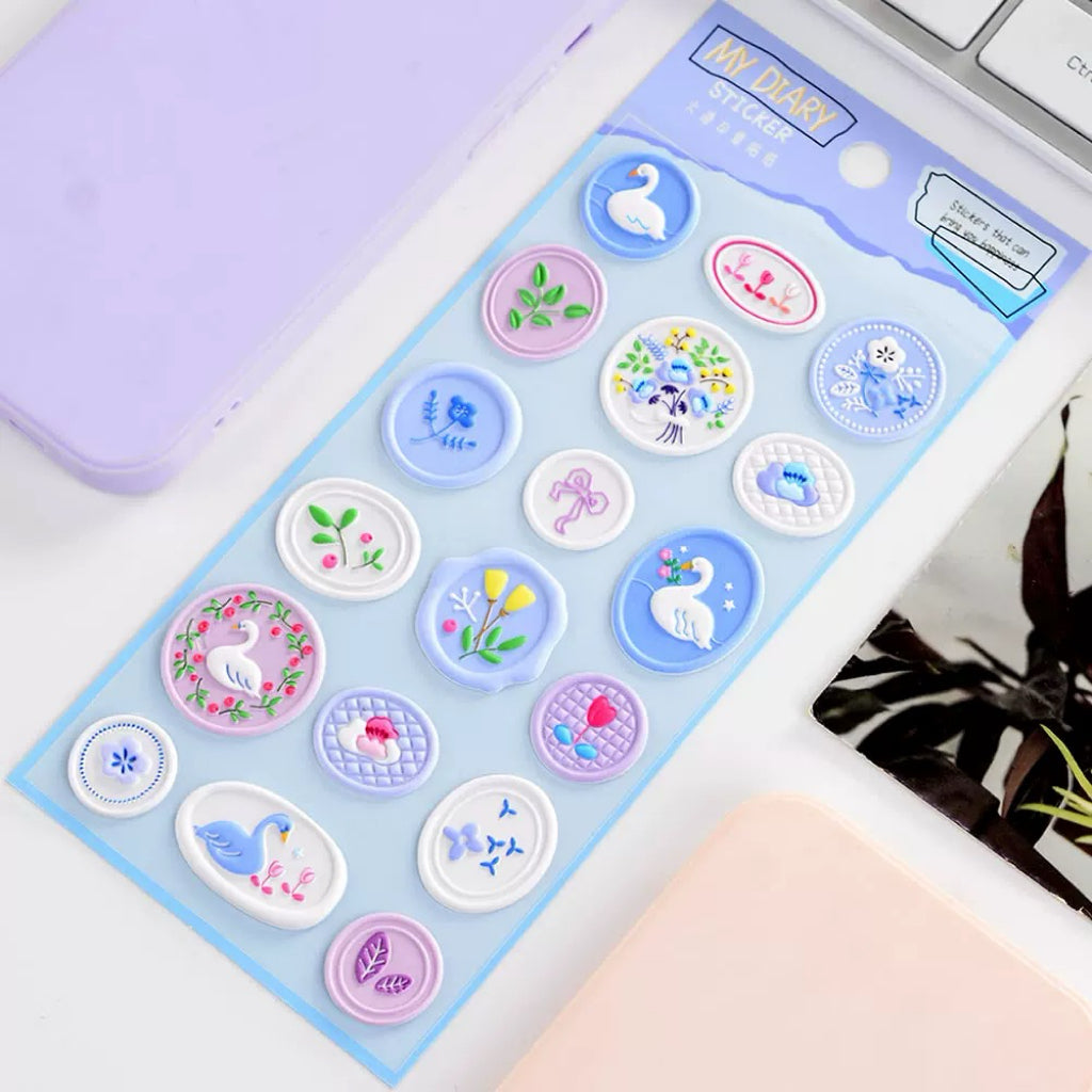 【火漆】マイダイアリー 火漆判子シール 全6種