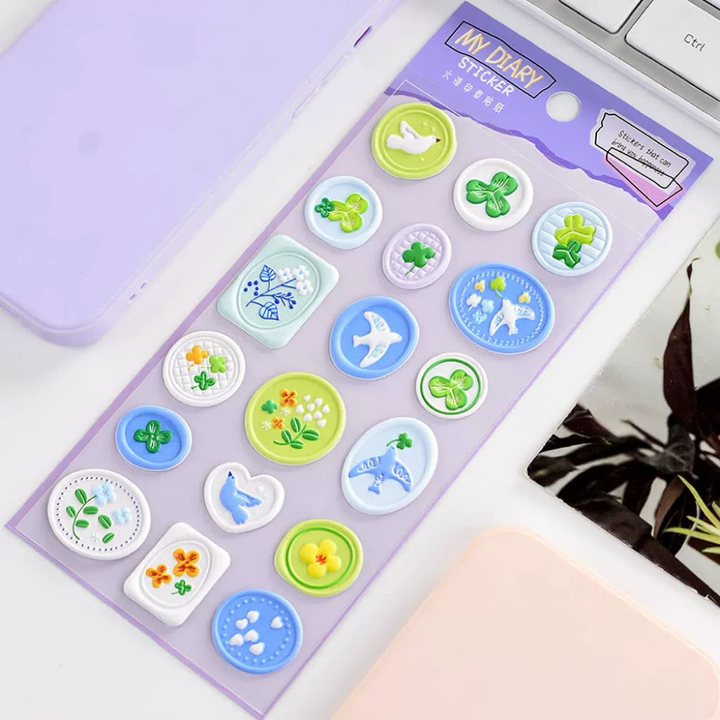 【火漆】マイダイアリー 火漆判子シール 全6種