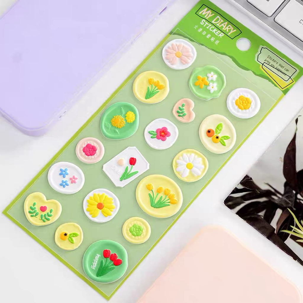 【火漆】マイダイアリー 火漆判子シール 全6種