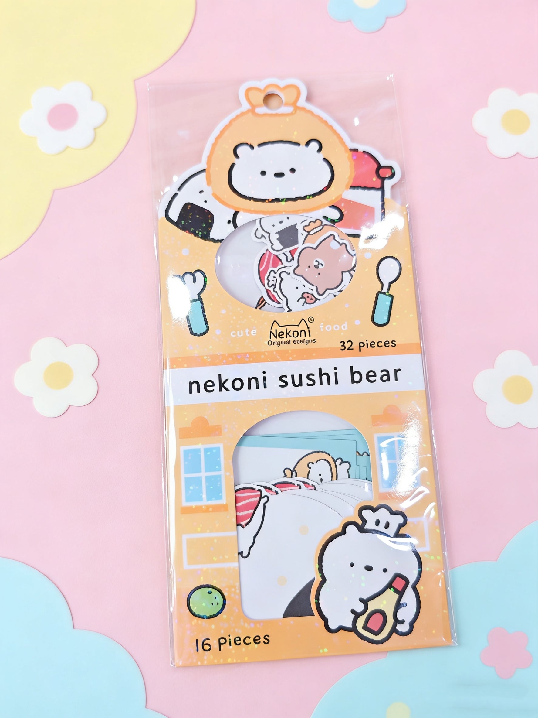 【メモステッカー】線画クレヨン小動物 ウレタンシール