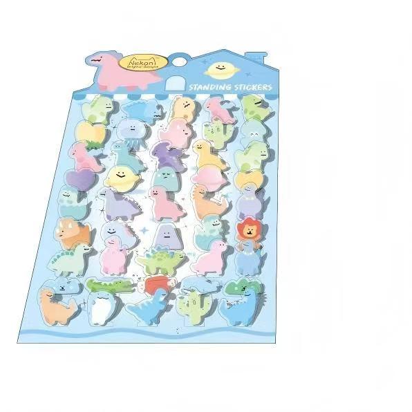【平面】キャラクター＆動物 立体スタンディングシール