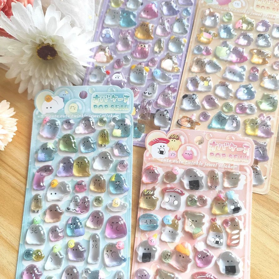 【3D】ゴースト レリーフ立体ステッカー