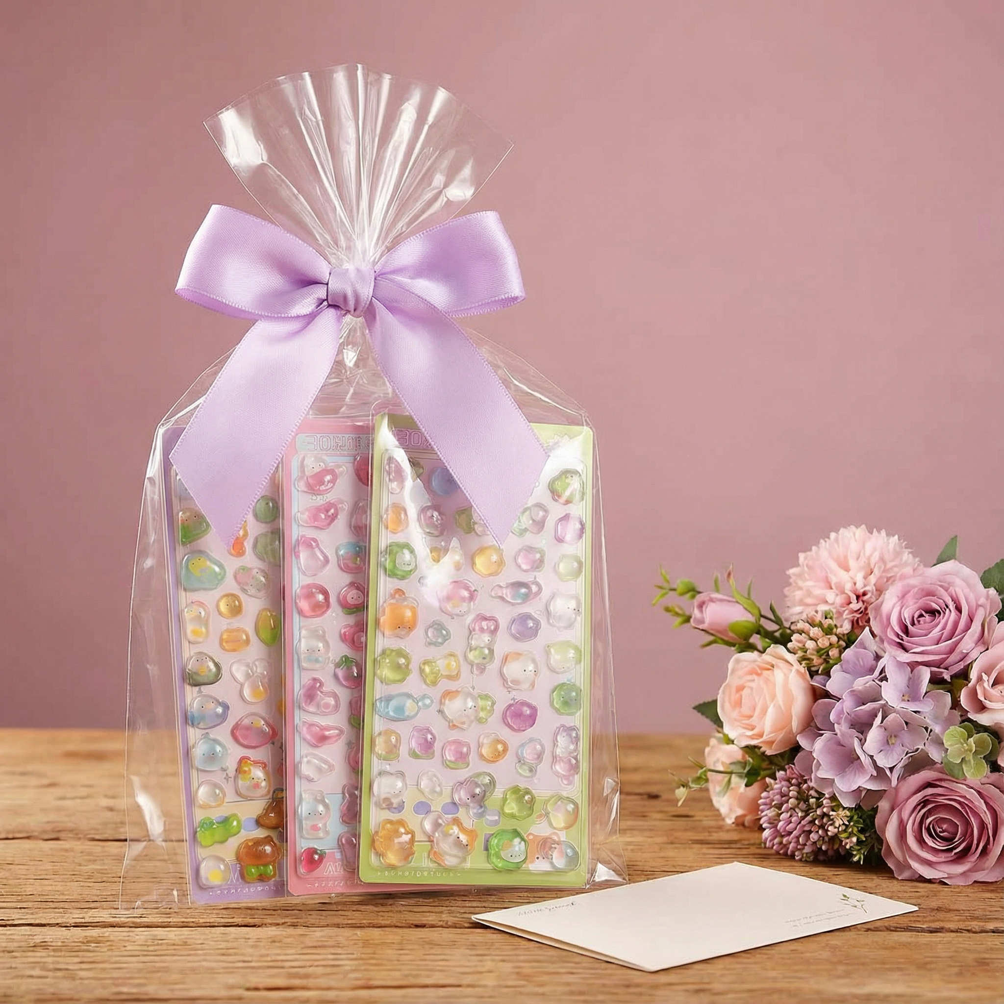 【3D】硬い夜光 浮き彫り クリスタルシール