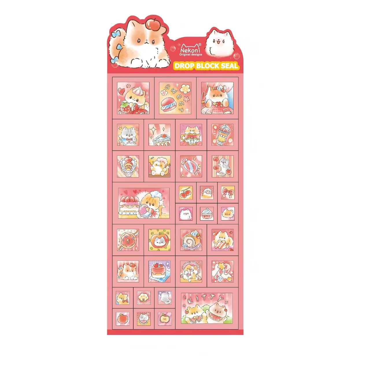 【ゼリー】かわいい動物 3D立体風 カートゥーン風 ブロック装飾