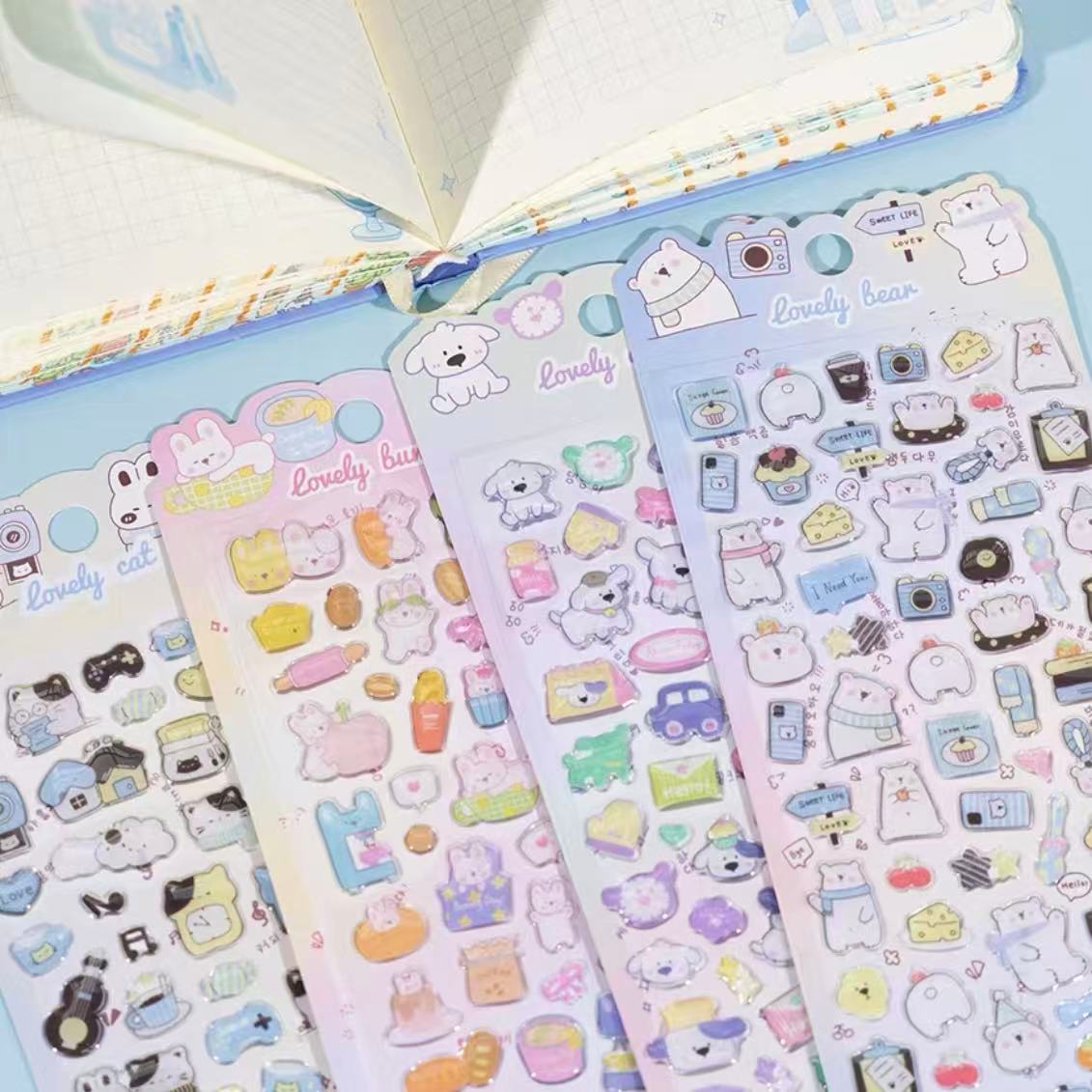 【ゼリー】かわいい動物 & 小物デコシート