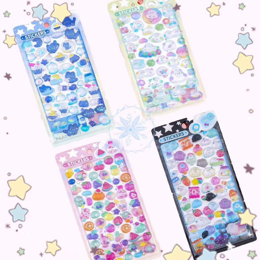 【ボンボン】動物フルーツ　硬い　シール