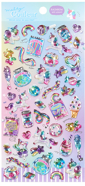 【ゼリー】かわいいキャッツアイレジンキラキラシール